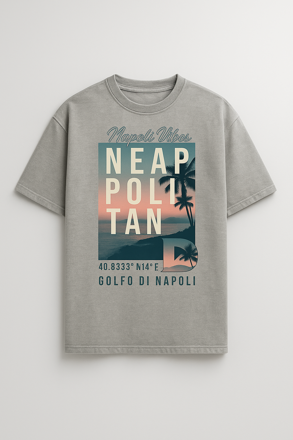 Neapolitan Sunset Vibes Oversized Shirt