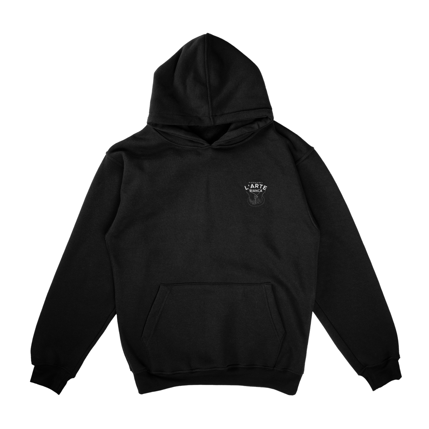 L'Arte Bianca Heavy Oversized Hoodie Black & White /Unisex