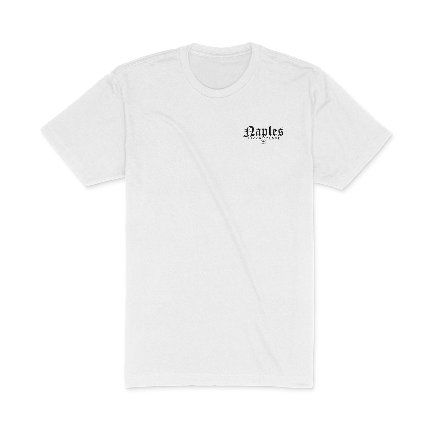 Naples Pizza Place Organic Regular T-Shirt, White /Unisex