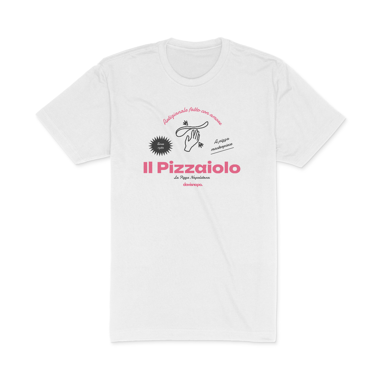 Il Pizzaiolo Organic Regular T-Shirt, White /Unisex