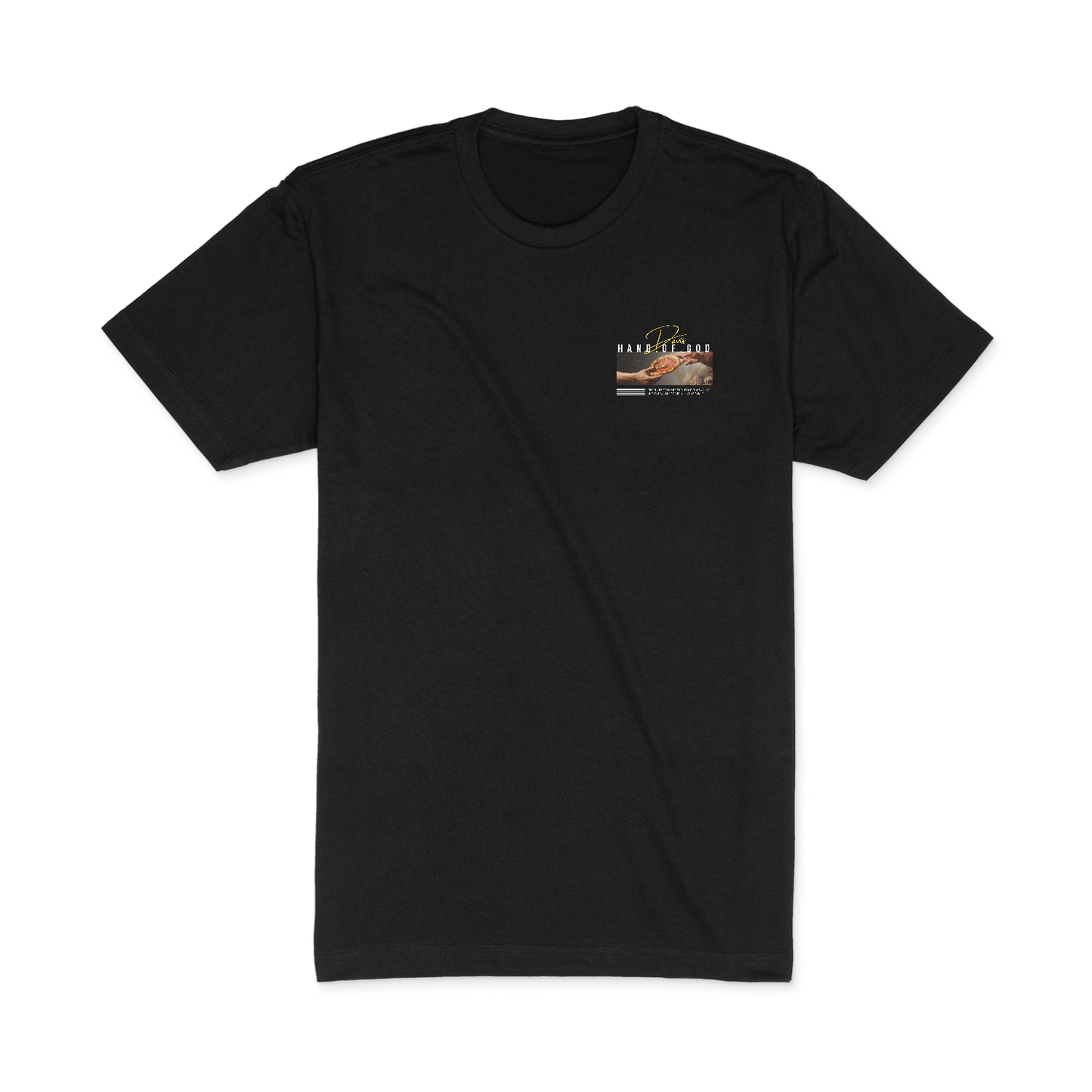 Davis Hand of God Organic T-Shirt, Black /Unisex