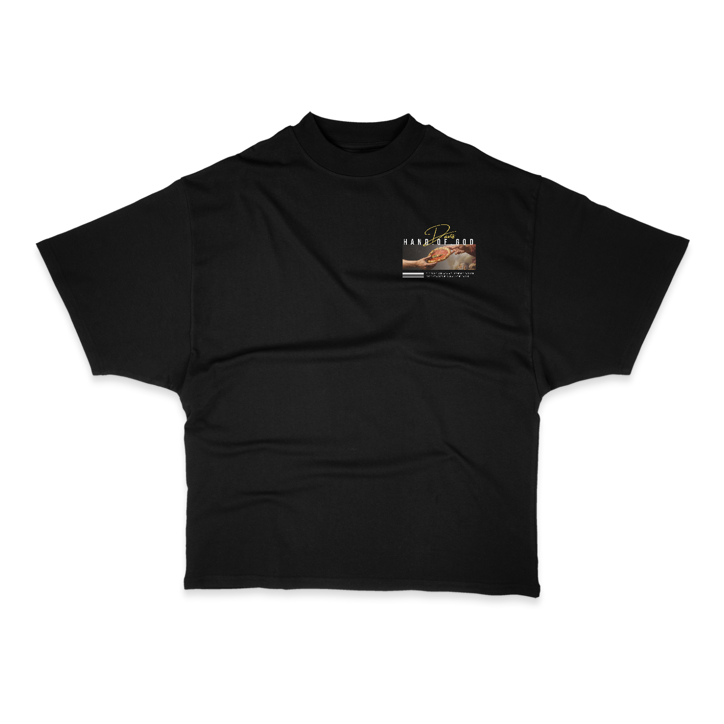 Davis Hand of God Heavy Weight (200 GSM) Oversized T-Shirt /Unisex