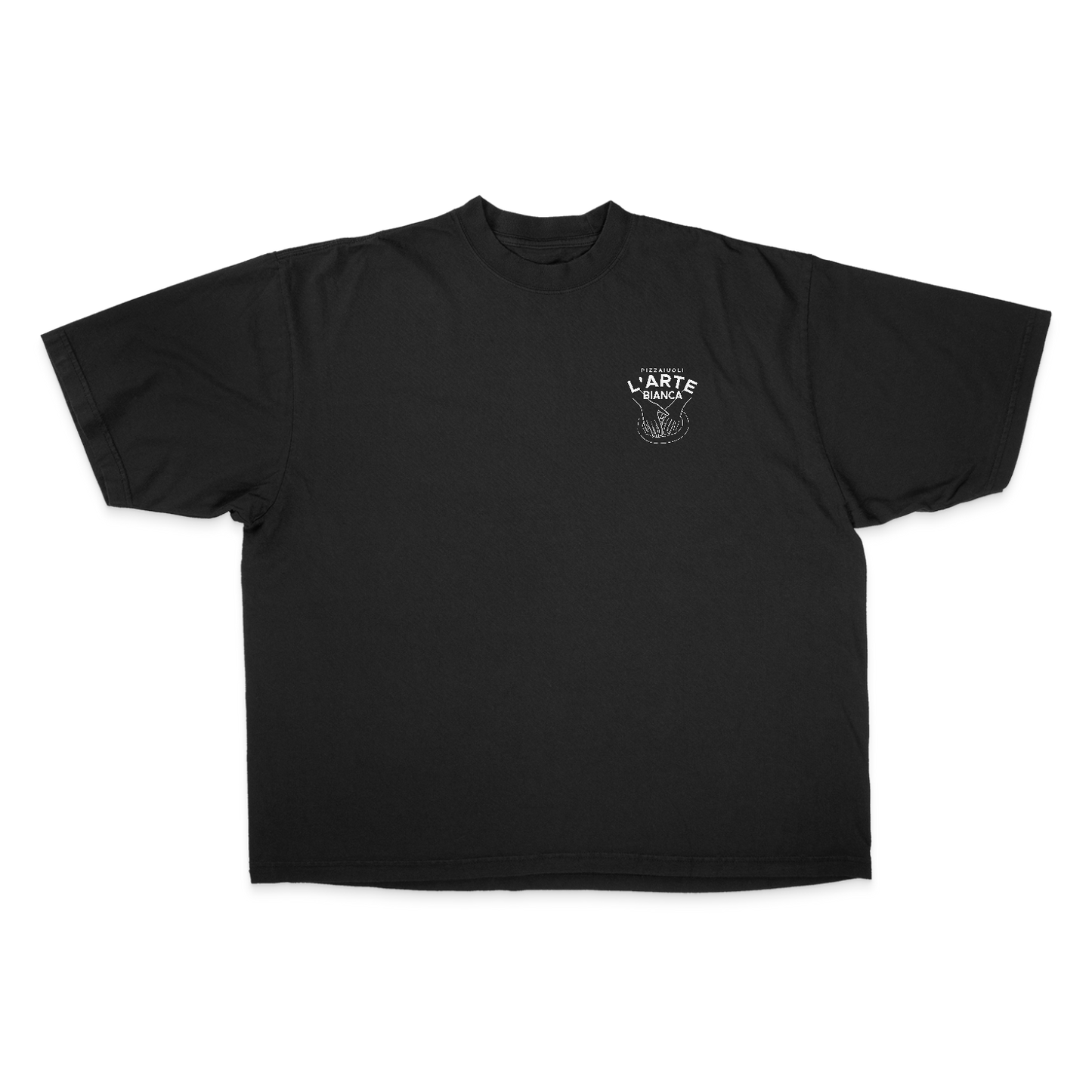 L'Arte Bianca Heavy Weight (200 GSM) Oversized Shirt NapoBlue in Black /Unisex