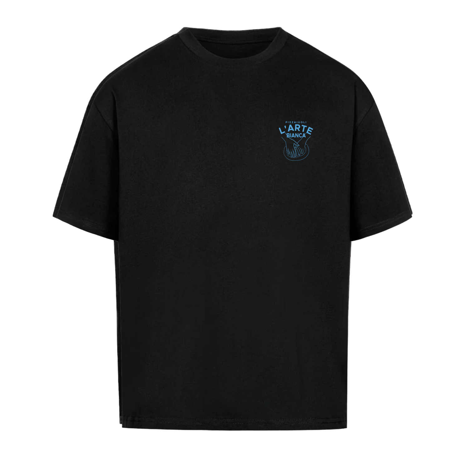 L'Arte Bianca Heavy Weight (240 GSM) Oversized Shirt NapoBlue in Black /Unisex