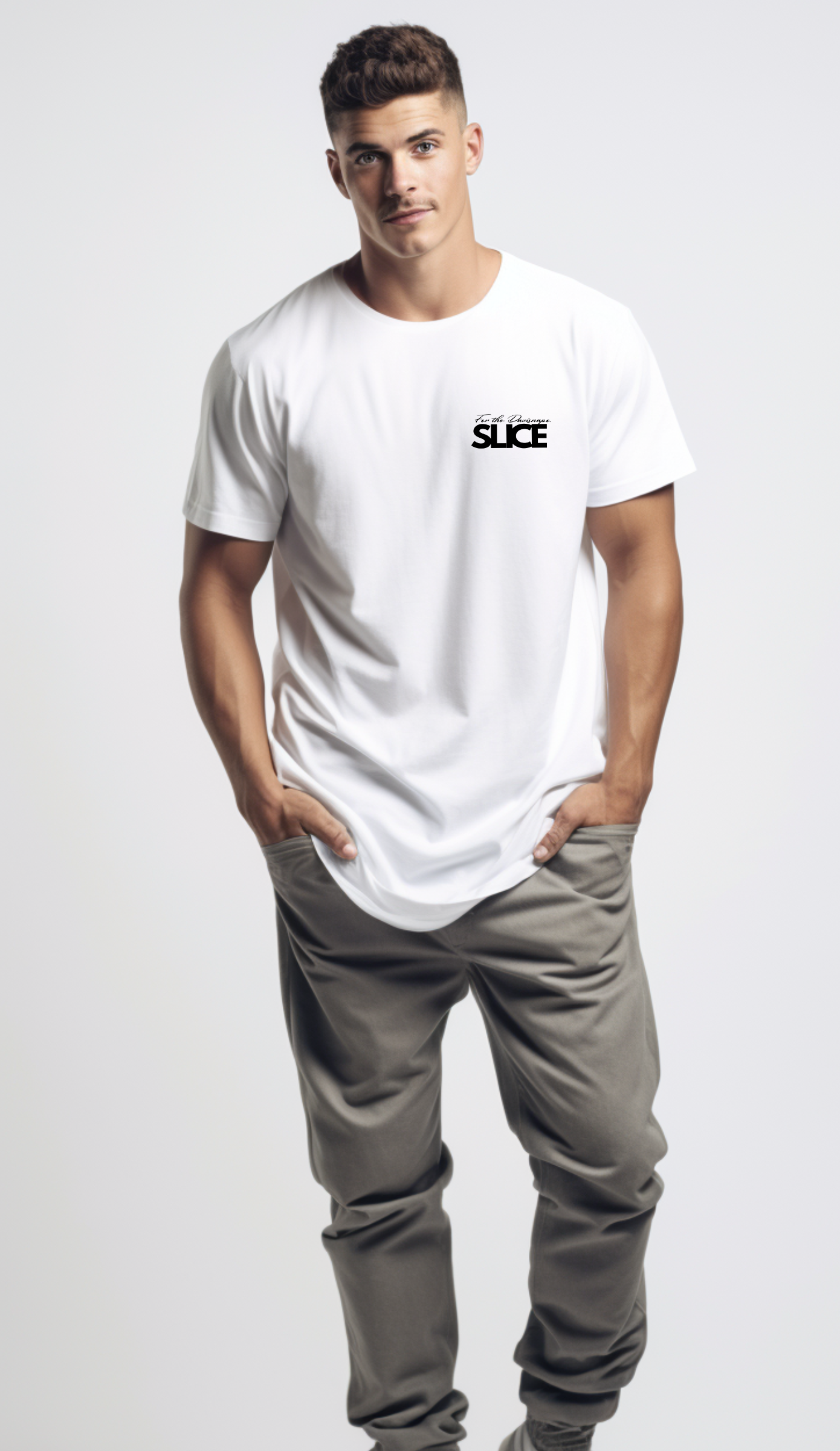 Slice it Oversized White Raw /Unisex