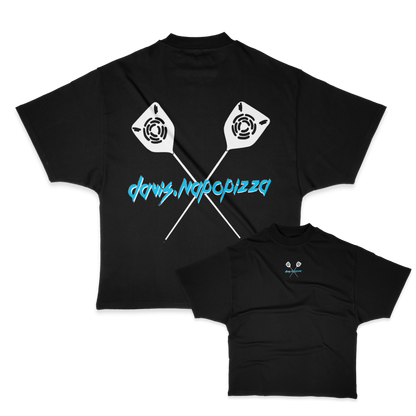Davis NP Pala Heavy Weight (200 GSM) Oversized T-Shirt, Black /Unisex