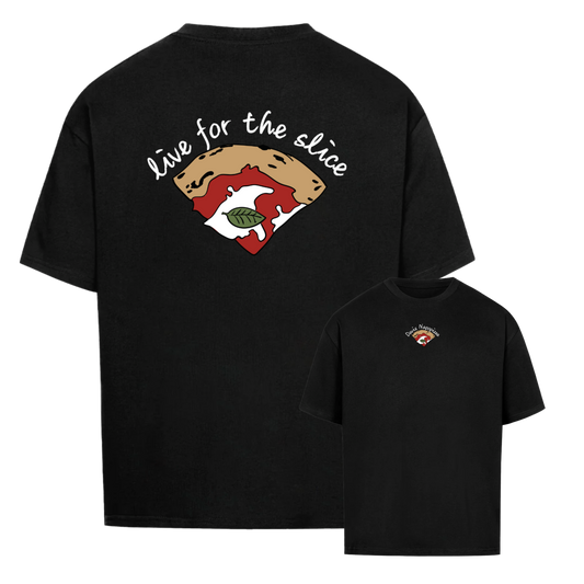 For the Slice Heavy Weight (240 GSM) Oversized T-Shirt, Black  /Unisex