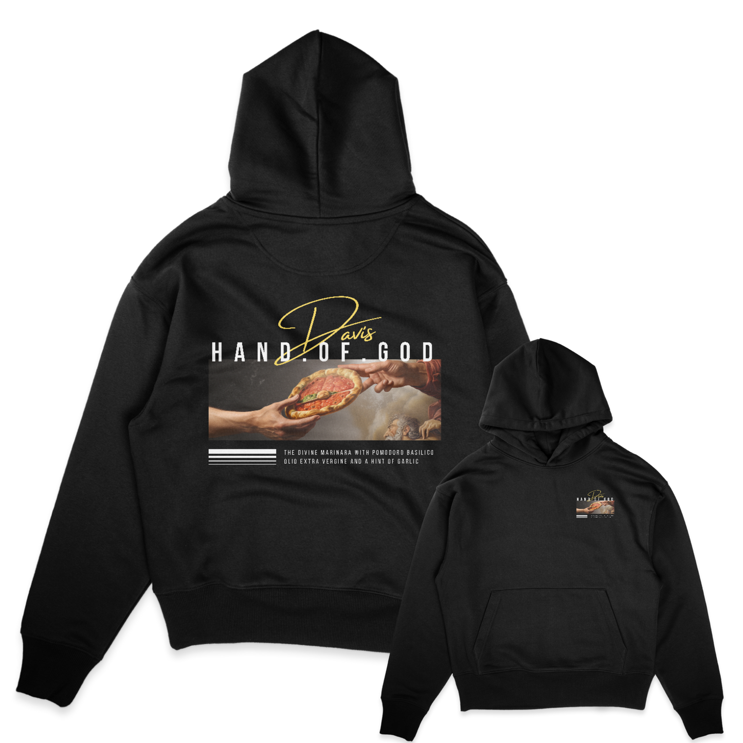 Davis Hand of God Weight Oversized Hoodie  /Unisex