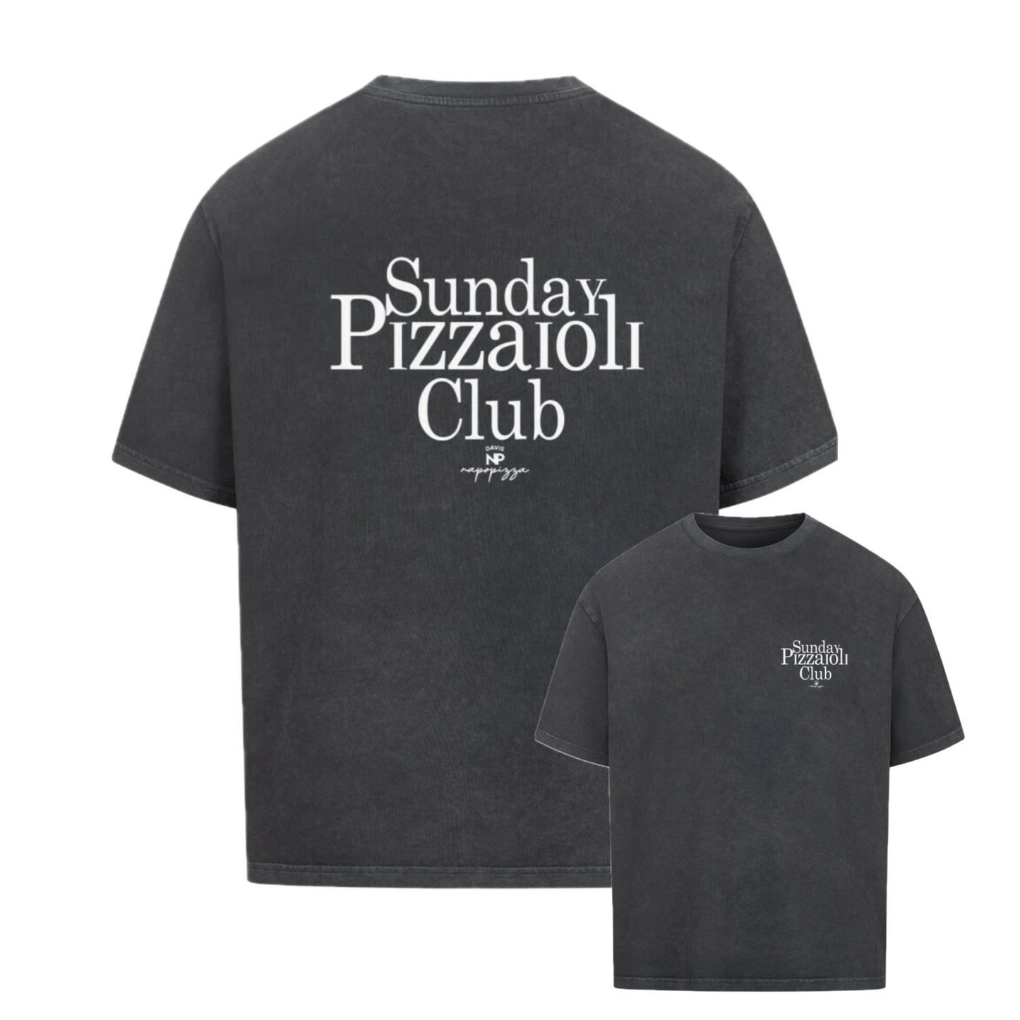 Pizzaioli Club Heavy Weight (240 GSM) Oversized T-Shirt  /Unisex