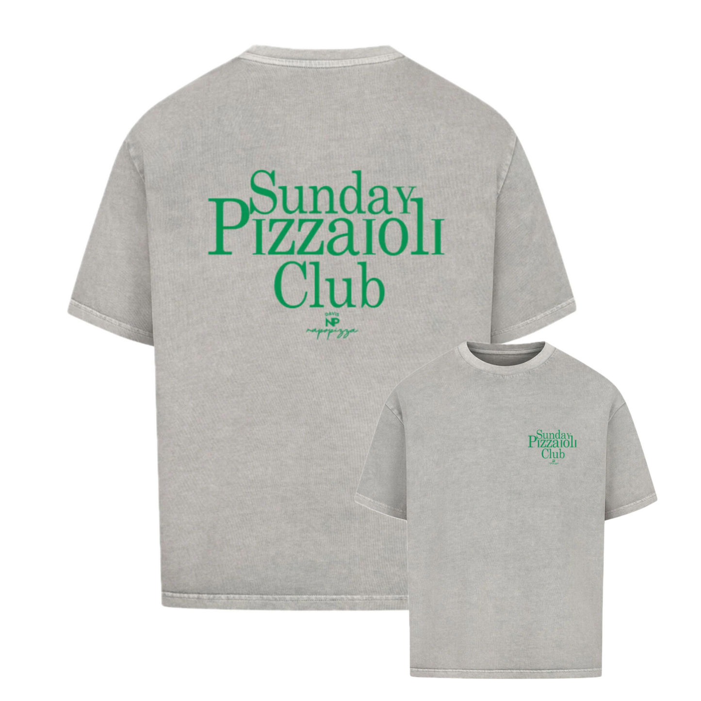 Pizzaioli Club Heavy Weight (240 GSM) Oversized T-Shirt  /Unisex