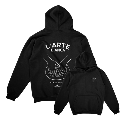 L'Arte Bianca Heavy Oversized Hoodie Black & White /Unisex