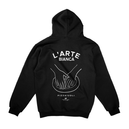 L'Arte Bianca Heavy Oversized Hoodie Black & White /Unisex