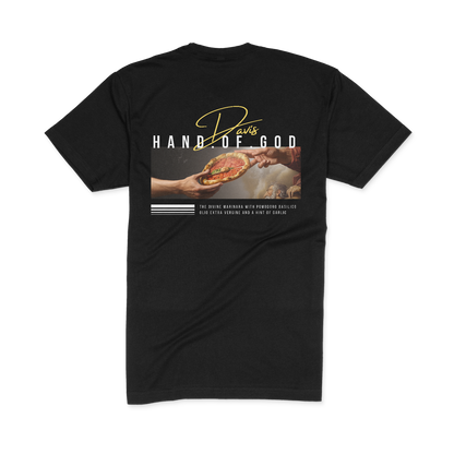 Davis Hand of God Organic T-Shirt,  Black /Unisex
