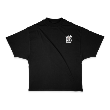 Wish Heavy Weight (200 GSM) Oversized T-Shirt, Black /Unisex