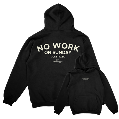 No work on Sunday Oversized Hoodie Black /Unisex
