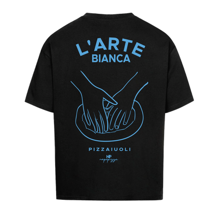 L'Arte Bianca Heavy Weight (240 GSM) Oversized Shirt NapoBlue in Black /Unisex